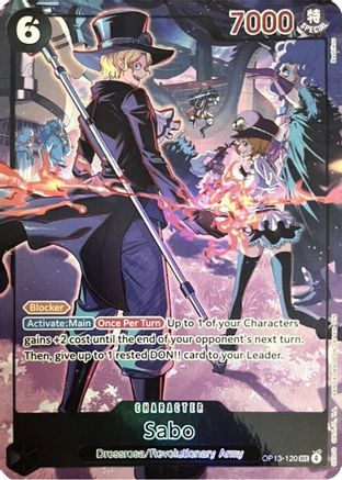 Sabo (120) (English Version 3rd Anniversary Set) (OP13-120) (One Piece Promotion Cards) (OP-PR)