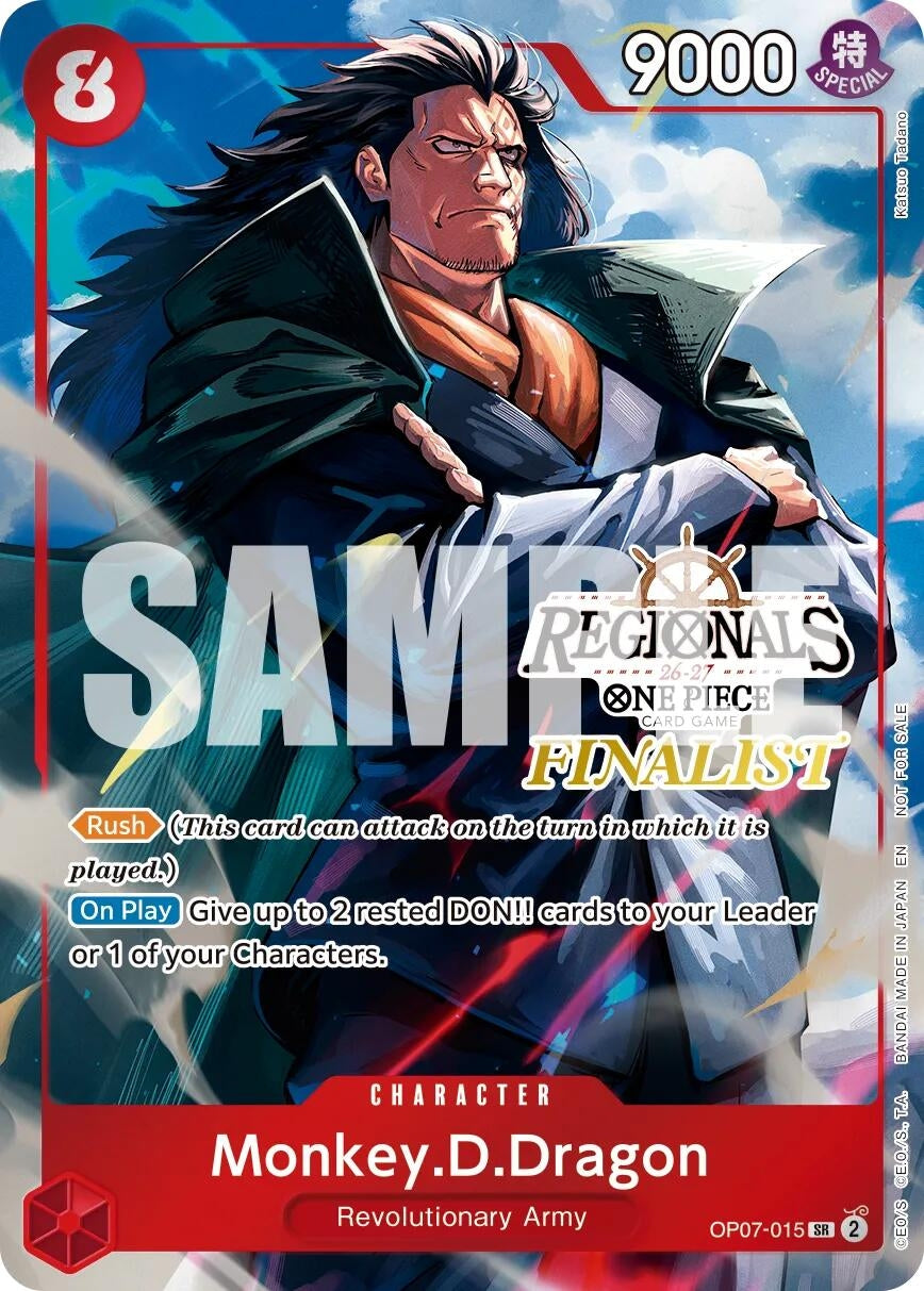 Image for Monkey.D.Dragon (Regionals Finalist Card Set 26-27 Vol.2) (OP07-015) (One Piece Promotion Cards) (OP-PR) - One Piece Card Game