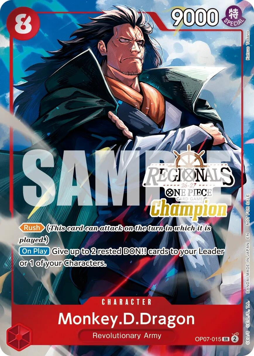Image for Monkey.D.Dragon (Regionals Champion Card Set 26-27 Vol.2) (OP07-015) (One Piece Promotion Cards) (OP-PR) - One Piece Card Game