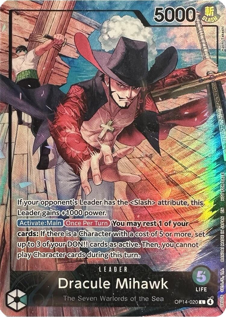 Image for Dracule Mihawk (2026 PSA Magazine Promo) (OP14-020) (One Piece Promotion Cards) (OP-PR) - One Piece Card Game