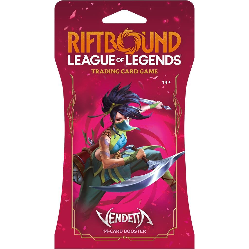 Image for Vendetta - Sleeved Booster Pack - Riftbound: League of Legends Trading Card Game