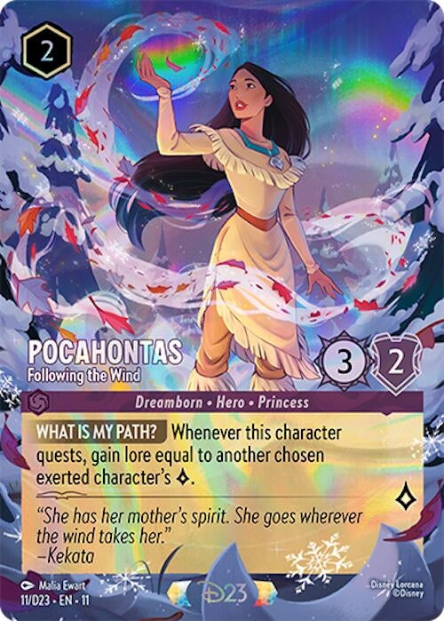 Image for Pocahontas - Following the Wind (11) (D23 Promos) (D23) - Disney Lorcana