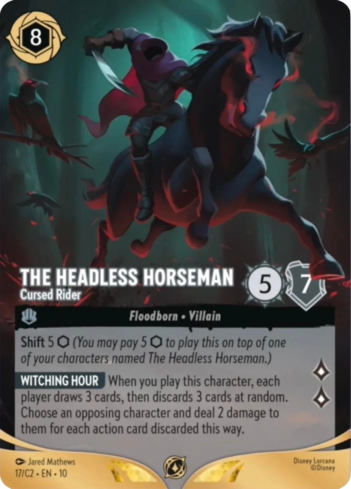 Image for The Headless Horseman - Cursed Rider (17) (Disney Lorcana Promo Cards) (DLPC) - Disney Lorcana