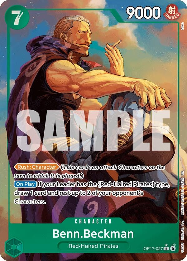 Benn.Beckman (Alternate Art) (OP17-027) (The World's Strongest Warriors)