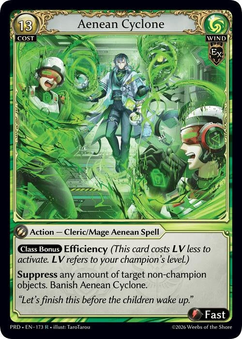 Image for Aenean Cyclone (173) (.asphodel/paradise) (PRD) - Grand Archive TCG