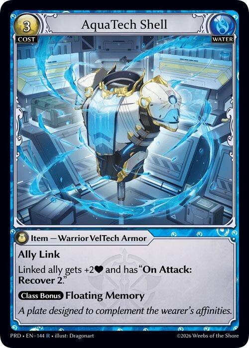 Image for AquaTech Shell (144) (.asphodel/paradise) (PRD) - Grand Archive TCG