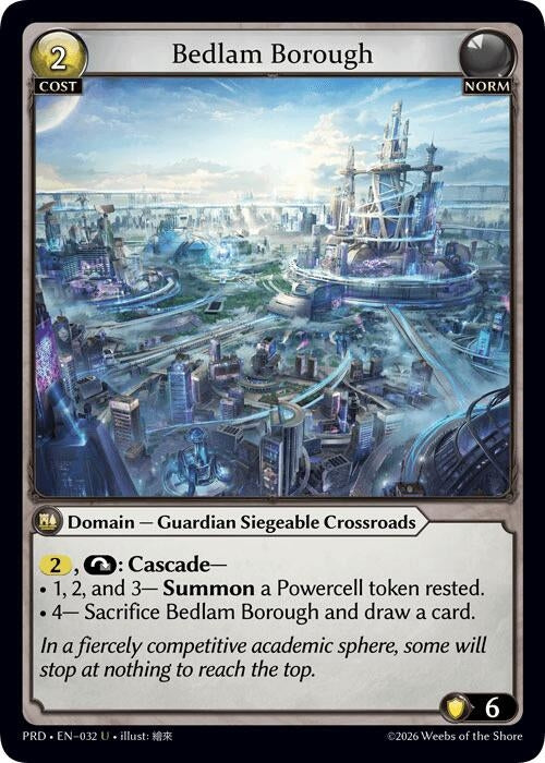 Image for Bedlam Borough (032) (.asphodel/paradise) (PRD) - Grand Archive TCG