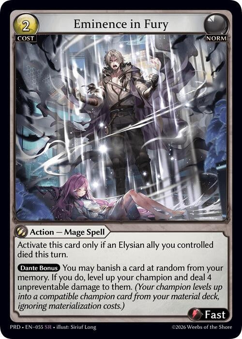 Image for Eminence in Fury (055) (.asphodel/paradise) (PRD) - Grand Archive TCG
