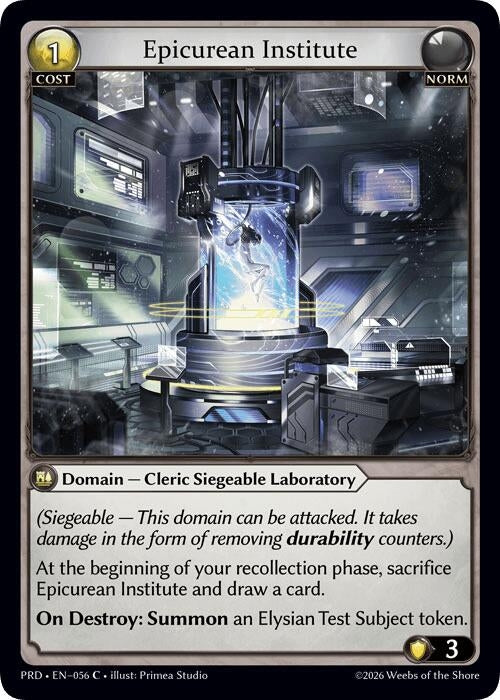 Image for Epicurean Institute (056) (.asphodel/paradise) (PRD) - Grand Archive TCG