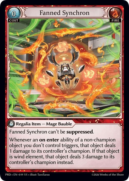 Image for Fanned Synchron (019) (.asphodel/paradise) (PRD) - Grand Archive TCG