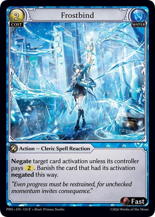 Image for Frostbind (155) (.asphodel/paradise) (PRD) - Grand Archive TCG