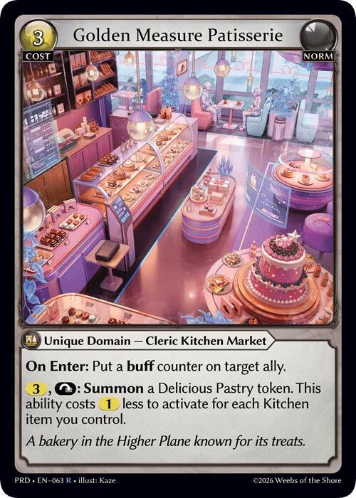 Image for Golden Measure Patisserie (063) (.asphodel/paradise) (PRD) - Grand Archive TCG