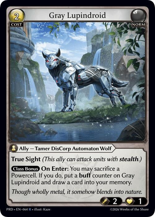 Image for Gray Lupindroid (064) (.asphodel/paradise) (PRD) - Grand Archive TCG