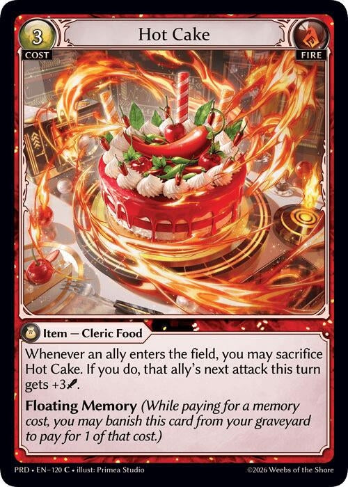 Image for Hot Cake (120) (.asphodel/paradise) (PRD) - Grand Archive TCG