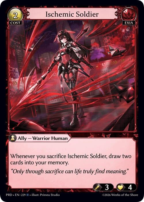 Image for Ischemic Soldier (229) (.asphodel/paradise) (PRD) - Grand Archive TCG