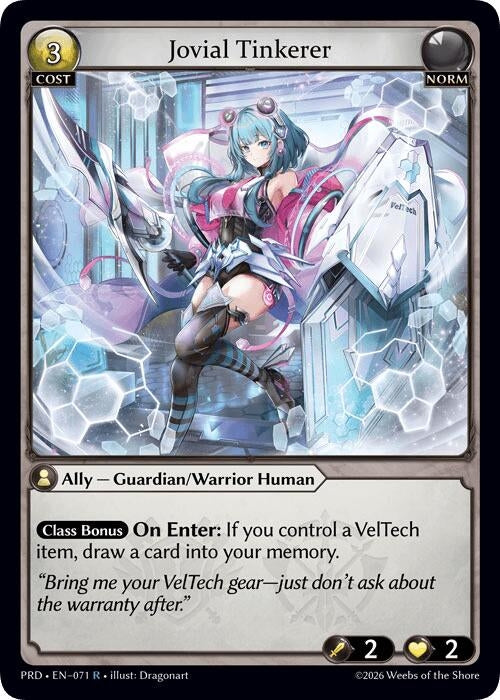 Image for Jovial Tinkerer (071) (.asphodel/paradise) (PRD) - Grand Archive TCG