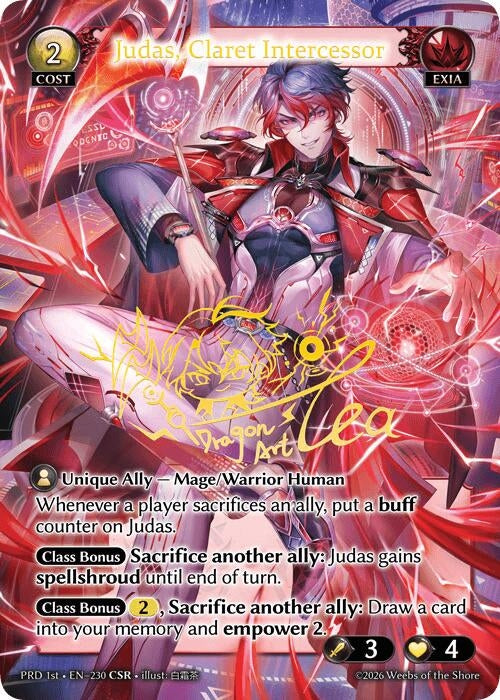 Image for Judas, Claret Intercessor (CSR) (230) (.asphodel/paradise) (PRD) - Grand Archive TCG