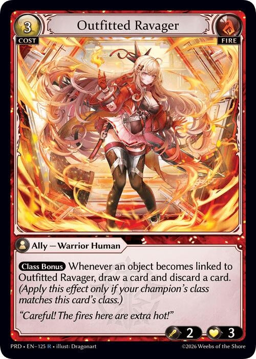 Image for Outfitted Ravager (125) (.asphodel/paradise) (PRD) - Grand Archive TCG