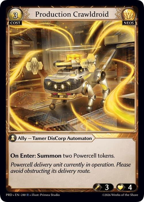 Image for Production Crawldroid (240) (.asphodel/paradise) (PRD) - Grand Archive TCG