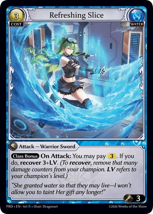 Image for Refreshing Slice (163) (.asphodel/paradise) (PRD) - Grand Archive TCG