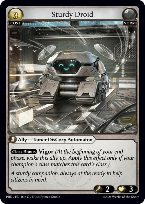 Image for Sturdy Droid (092) (.asphodel/paradise) (PRD) - Grand Archive TCG