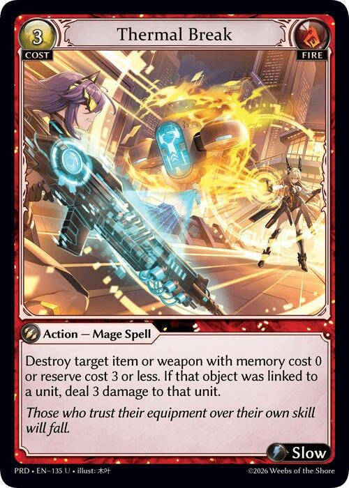 Image for Thermal Break (135) (.asphodel/paradise) (PRD) - Grand Archive TCG