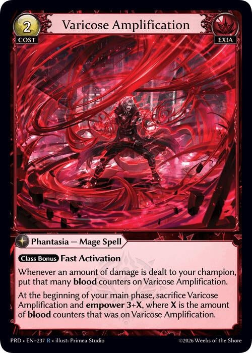 Image for Varicose Amplification (237) (.asphodel/paradise) (PRD) - Grand Archive TCG