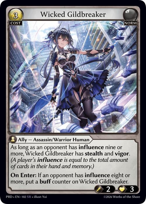 Image for Wicked Gildbreaker (102) (.asphodel/paradise) (PRD) - Grand Archive TCG