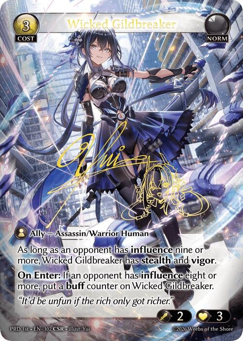 Image for Wicked Gildbreaker (CSR) (102) (.asphodel/paradise) (PRD) - Grand Archive TCG