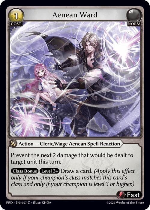 Image for Aenean Ward (Interference Curio Foil) (027) (.asphodel/paradise) (PRD) - Grand Archive TCG