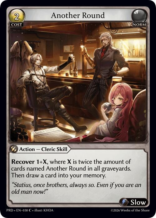 Image for Another Round (Interference Curio Foil) (030) (.asphodel/paradise) (PRD) - Grand Archive TCG