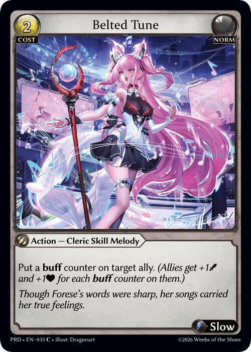 Image for Belted Tune (Interference Curio Foil) (033) (.asphodel/paradise) (PRD) - Grand Archive TCG