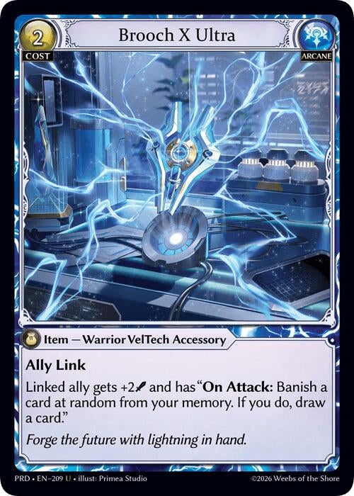 Image for Brooch X Ultra (Interference Curio Foil) (209) (.asphodel/paradise) (PRD) - Grand Archive TCG