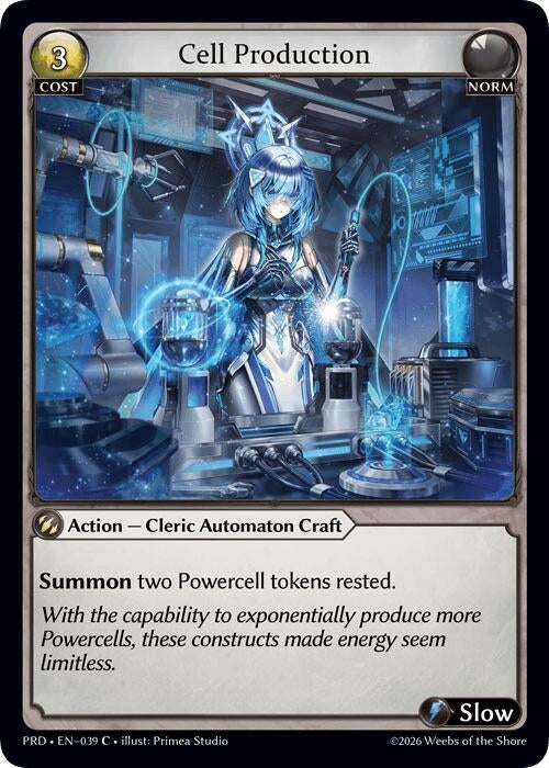 Image for Cell Production (Interference Curio Foil) (039) (.asphodel/paradise) (PRD) - Grand Archive TCG