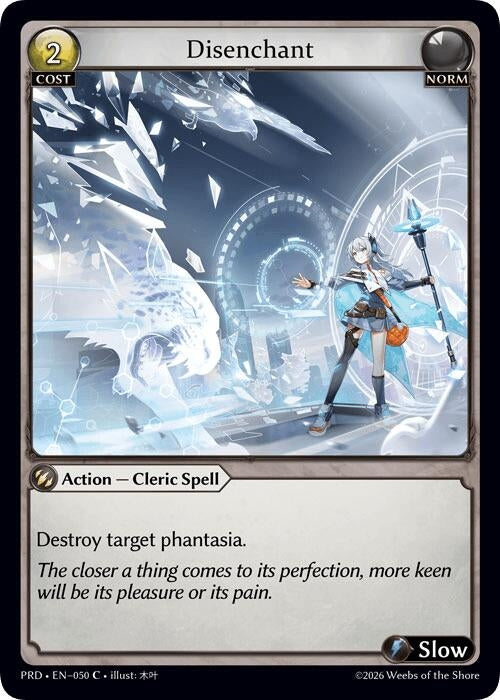 Image for Disenchant (Interference Curio Foil) (050) (.asphodel/paradise) (PRD) - Grand Archive TCG