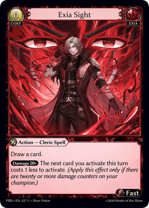 Image for Exia Sight (Interference Curio Foil) (227) (.asphodel/paradise) (PRD) - Grand Archive TCG