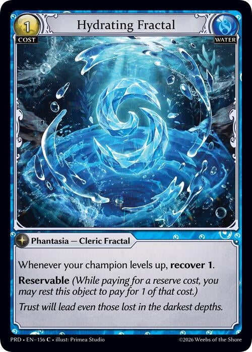 Image for Hydrating Fractal (Interference Curio Foil) (156) (.asphodel/paradise) (PRD) - Grand Archive TCG