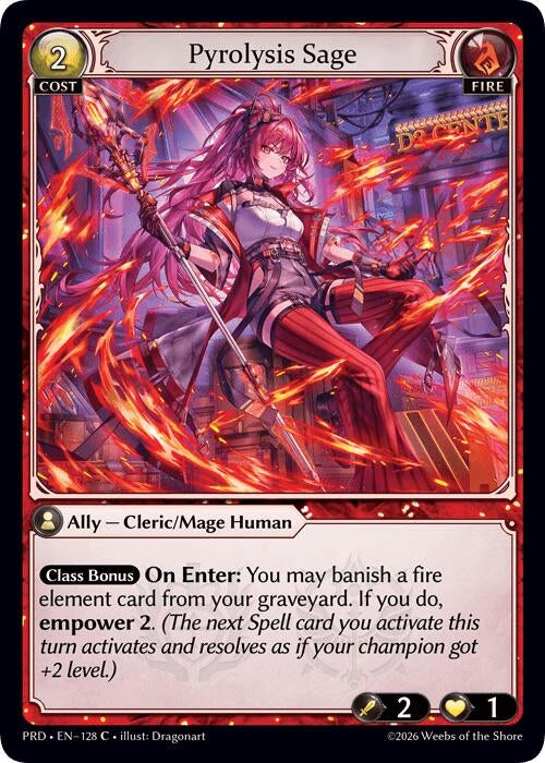 Image for Pyrolysis Sage (Interference Curio Foil) (128) (.asphodel/paradise) (PRD) - Grand Archive TCG