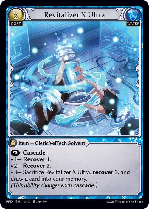 Image for Revitalizer X Ultra (Interference Curio Foil) (164) (.asphodel/paradise) (PRD) - Grand Archive TCG