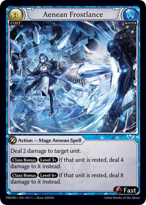 Image for Aenean Frostlance (041) (.asphodel/paradise Starter Decks) (PRDSD) - Grand Archive TCG