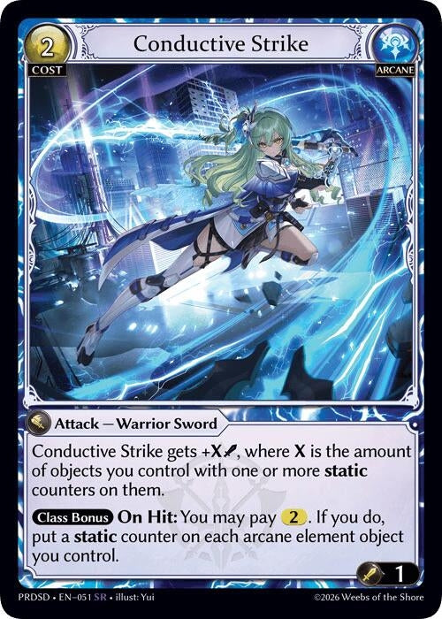 Image for Conductive Strike (051) (.asphodel/paradise Starter Decks) (PRDSD) - Grand Archive TCG