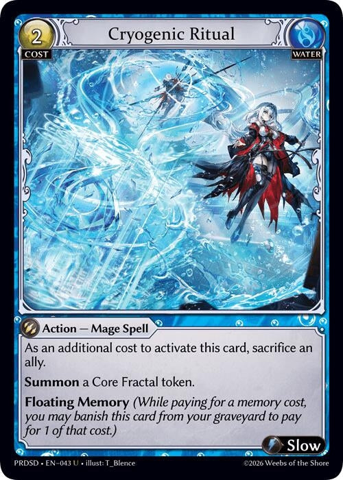 Image for Cryogenic Ritual (043) (.asphodel/paradise Starter Decks) (PRDSD) - Grand Archive TCG