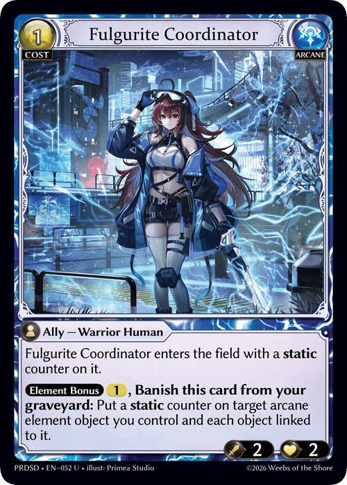 Image for Fulgurite Coordinator (052) (.asphodel/paradise Starter Decks) (PRDSD) - Grand Archive TCG