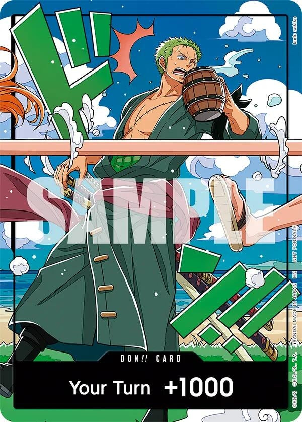 Image for DON!! Card (World United) (Zoro) (One Piece Promotion Cards) (OP-PR) - One Piece Card Game