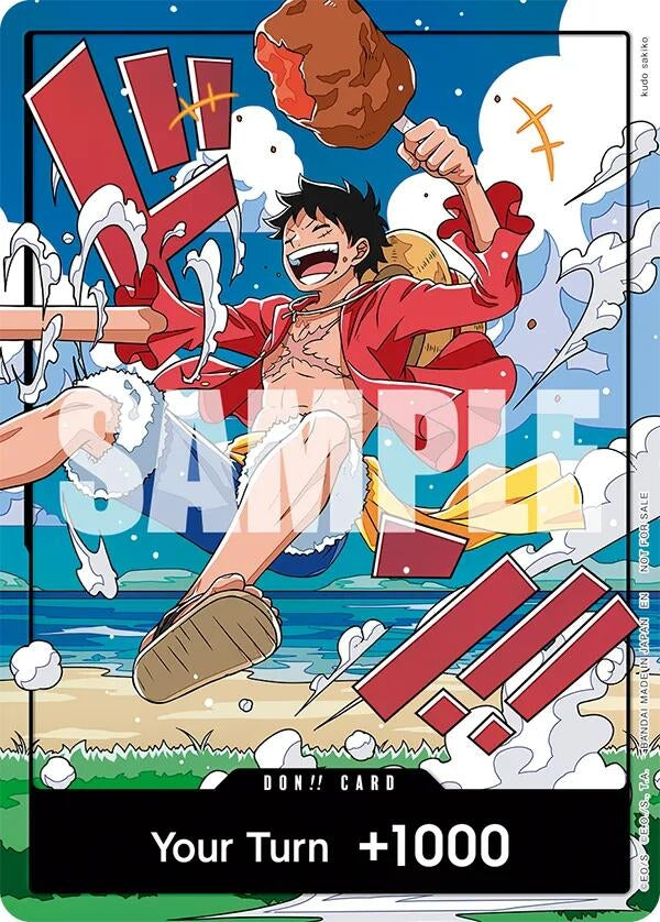 Image for DON!! Card (World United) (Luffy) (One Piece Promotion Cards) (OP-PR) - One Piece Card Game