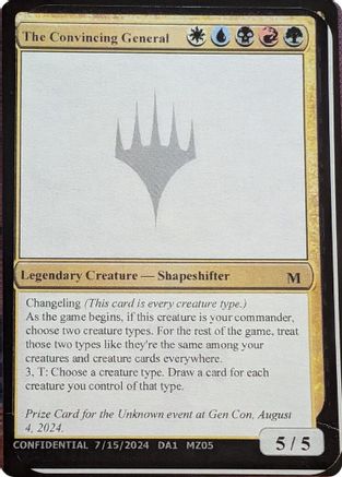 The Convincing General [Un-Known Event Playtest Cards]