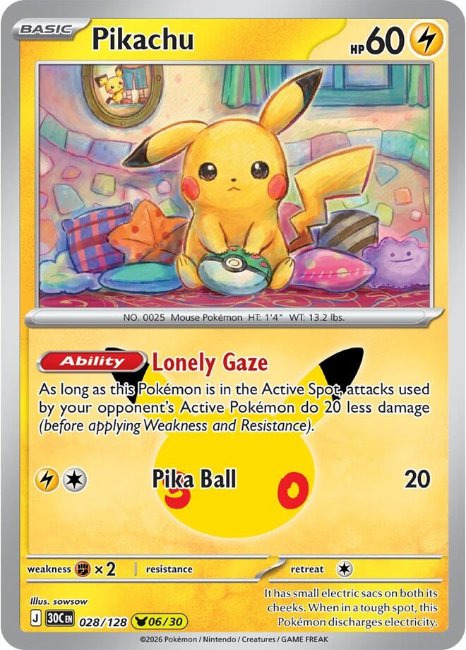 Pikachu (028/128) (ME: 30th Celebration)