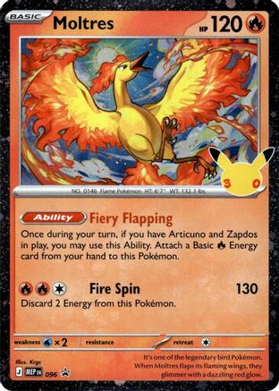 Moltres (30th Celebration) (096) [ME Mega Evolution Promo] Holofoil - Promo