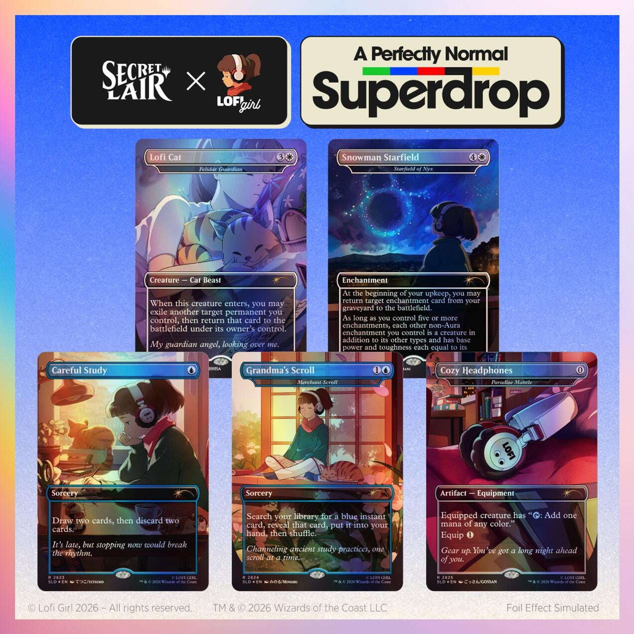 Image for Secret Lair Drop: Secret Lair x Lofi Girl: Beats to Cast To - Traditional Foil Edition - Magic: The Gathering