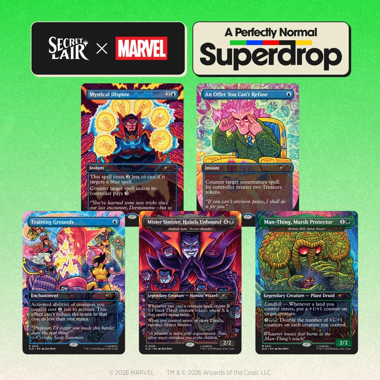 Image for Secret Lair Drop: Secret Lair x Marvel: Dan Hipp - Non-Foil Edition - Magic: The Gathering